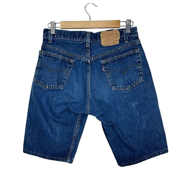 LEVI’s 501 Vintage Hemmed Denim Shorts Size 31 - Picture 1 of 16